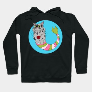 Spanky the Hipster Purrmaid Hoodie